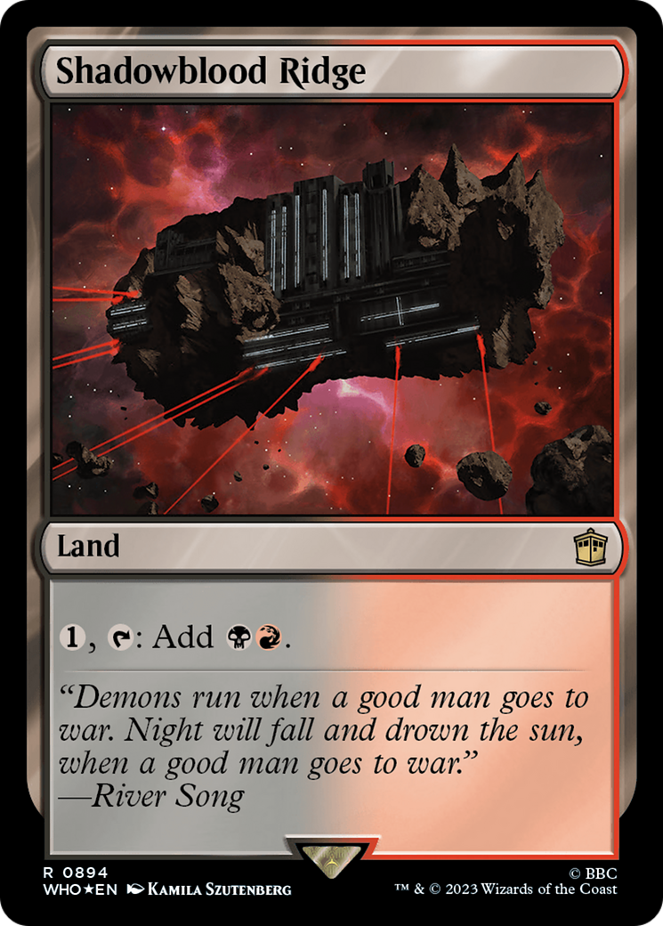 Shadowblood Ridge (Surge Foil) [Doctor Who] | Tabernacle Games