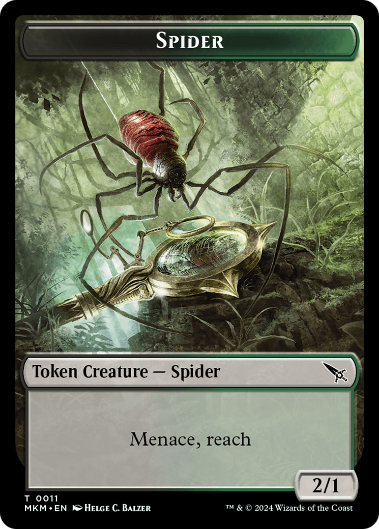 Thopter (0020) // Spider Double-Sided Token [Murders at Karlov Manor Tokens] | Tabernacle Games