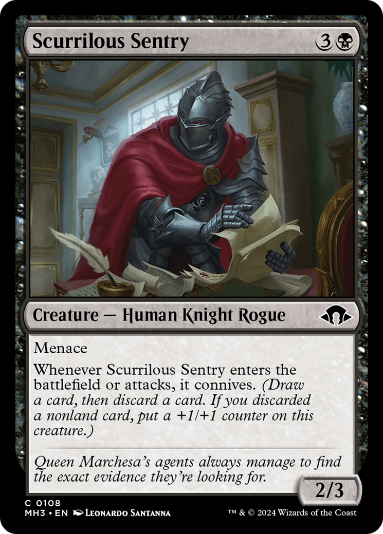 Scurrilous Sentry [Modern Horizons 3] | Tabernacle Games