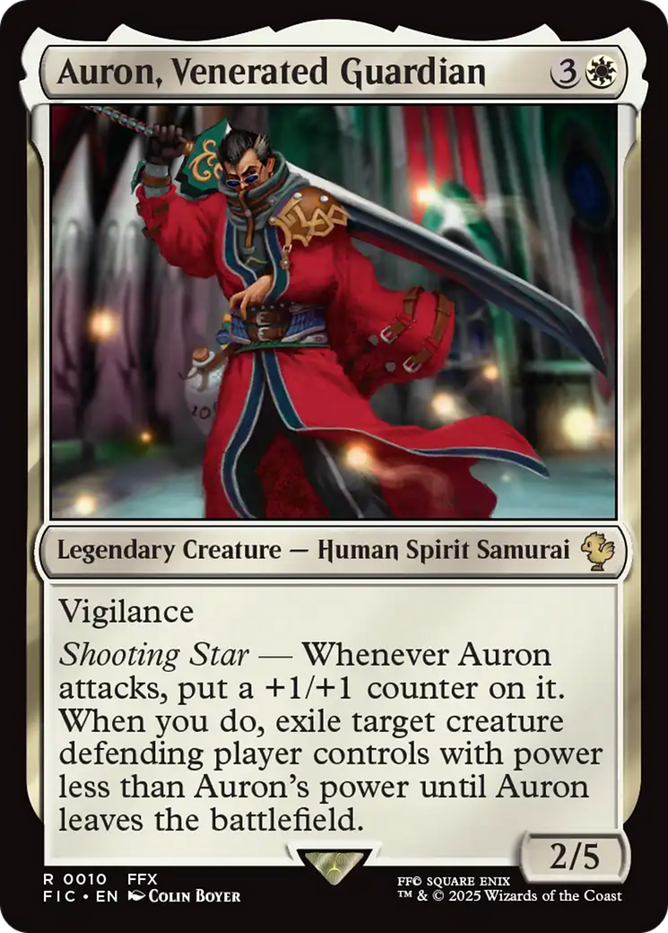Auron, Venerated Guardian [FINAL FANTASY Commander] | Tabernacle Games