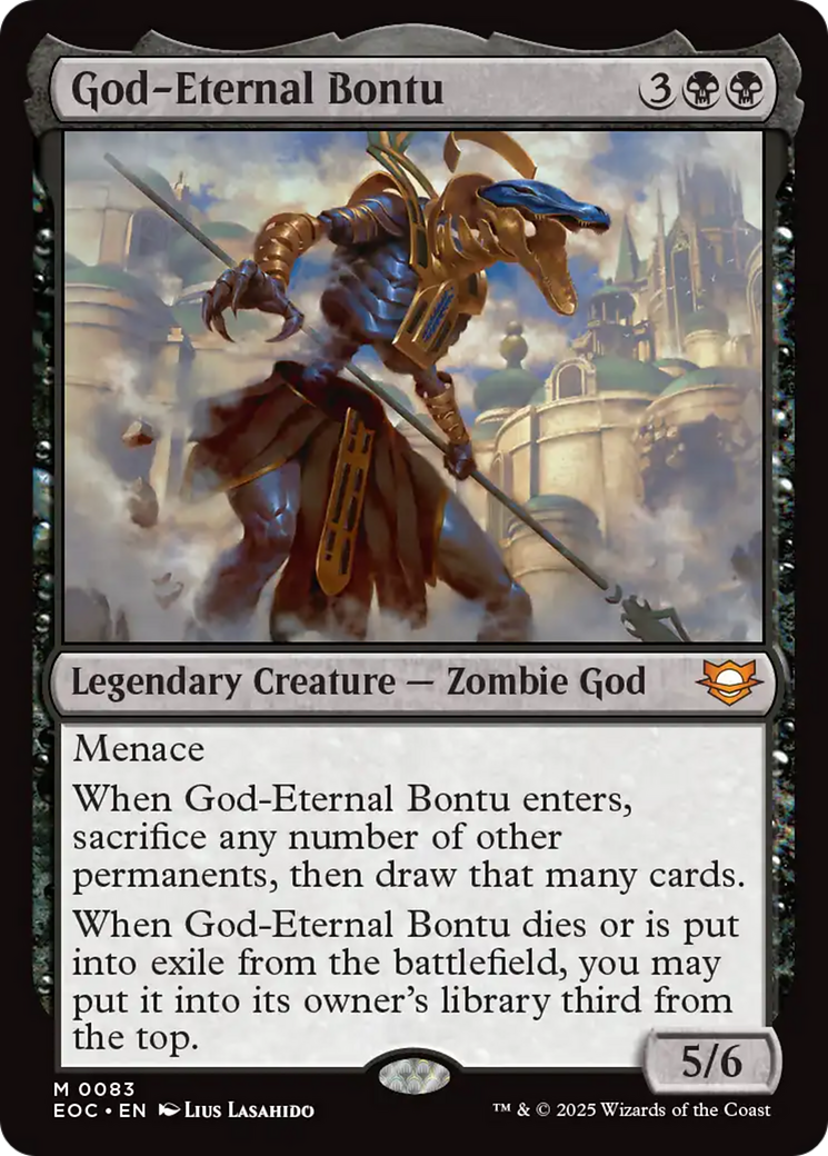 God-Eternal Bontu [Edge of Eternities Commander] | Tabernacle Games