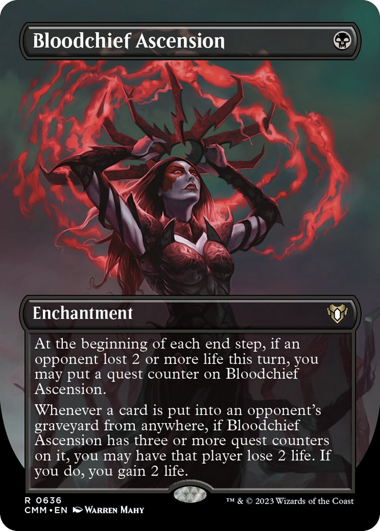 Bloodchief Ascension (Borderless Alternate Art) [Commander Masters] | Tabernacle Games