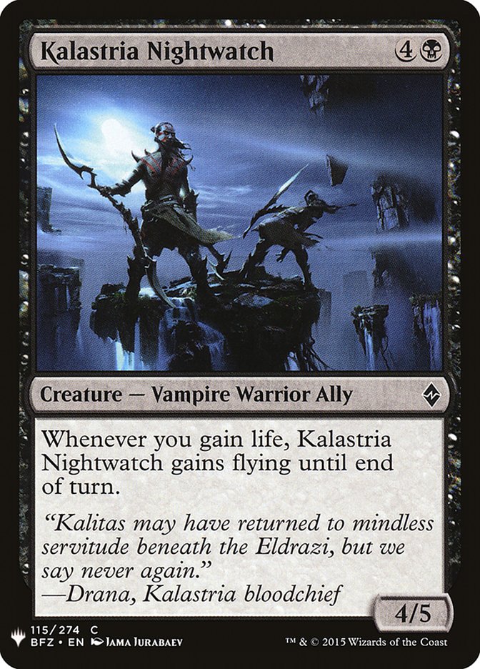 Kalastria Nightwatch [Mystery Booster] | Tabernacle Games