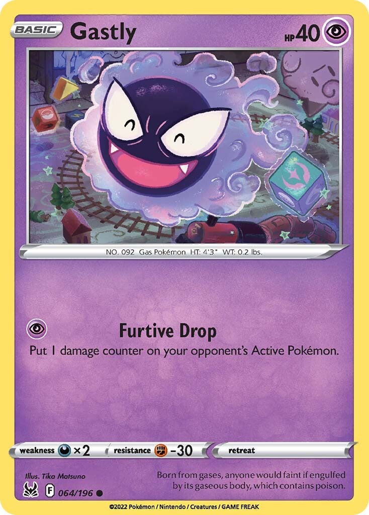 Gastly (064/196) [Sword & Shield: Lost Origin] | Tabernacle Games