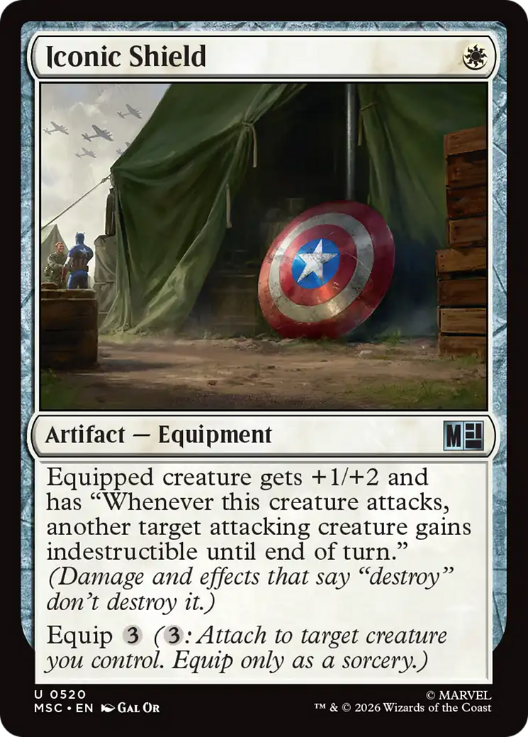 Iconic Shield [Marvel Super Heroes Commander] | Tabernacle Games