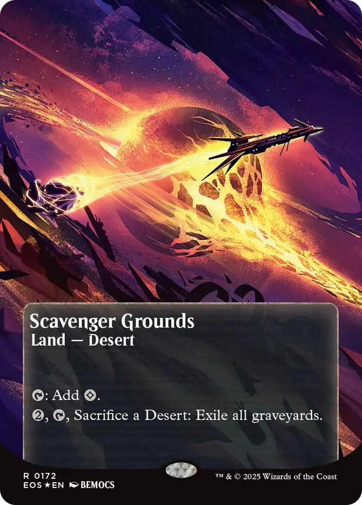 Scavenger Grounds (0172) (Borderless) (Galaxy Foil) [Edge of Eternities: Stellar Sights] | Tabernacle Games