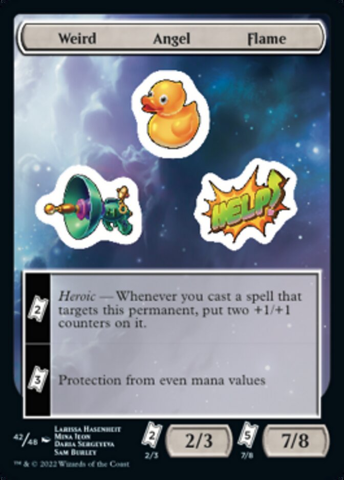 Weird Angel Flame [Unfinity Stickers] | Tabernacle Games