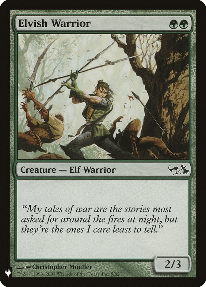 Elvish Warrior [Mystery Booster] | Tabernacle Games