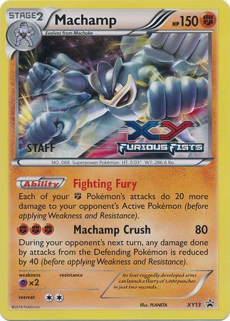 Machamp (XY13) (Staff) [XY: Black Star Promos] | Tabernacle Games