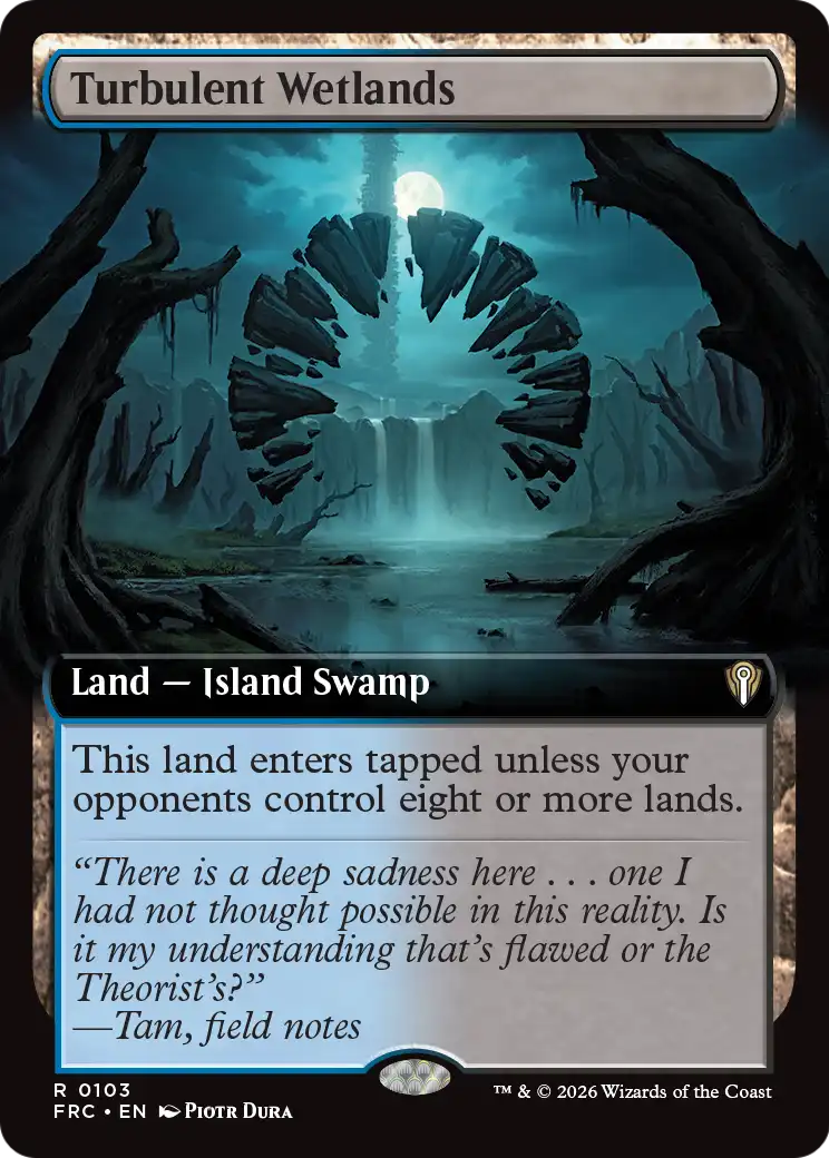 Turbulent Wetlands (Extended Art) [Reality Fracture Commander] | Tabernacle Games
