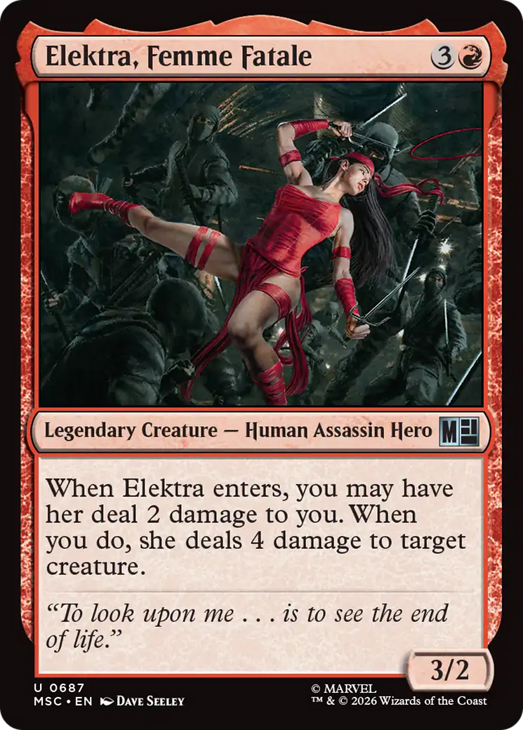 Elektra, Femme Fatale [Marvel Super Heroes Commander] | Tabernacle Games