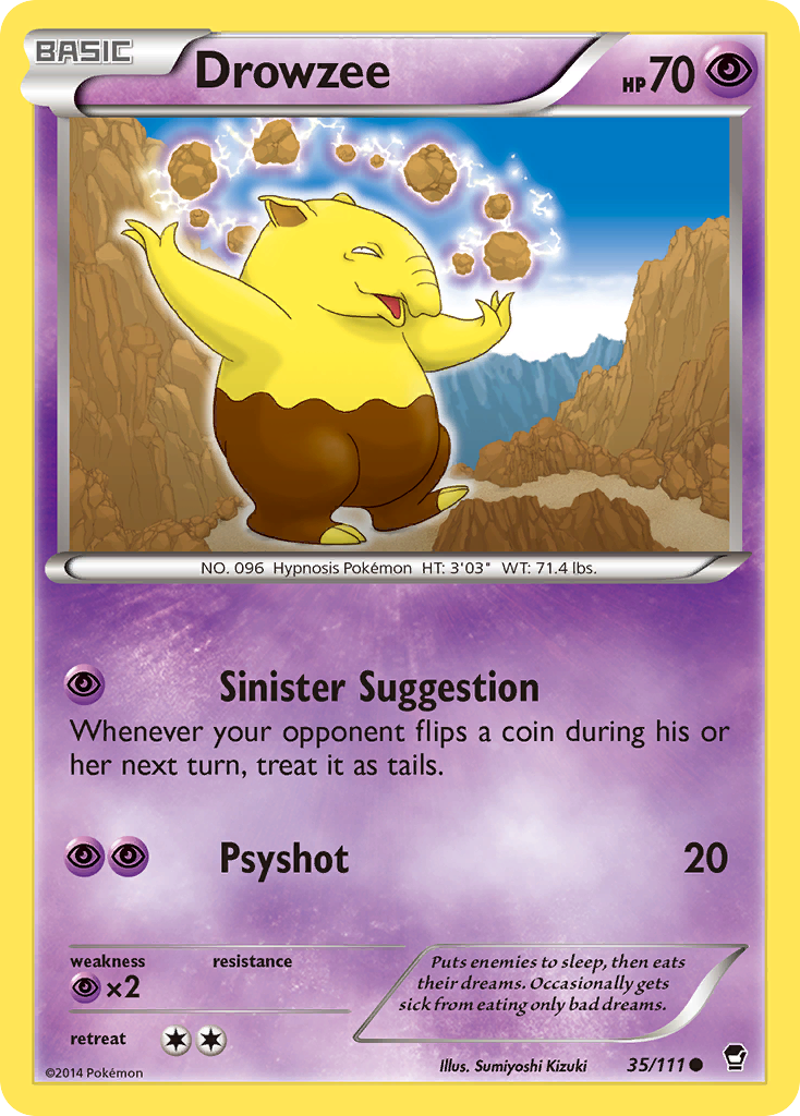 Drowzee (35/111) [XY: Furious Fists] | Tabernacle Games