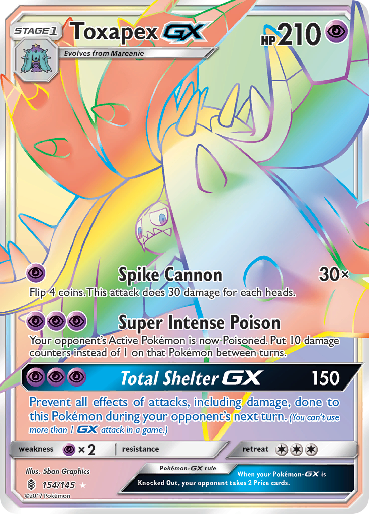 Toxapex GX (154/145) [Sun & Moon: Guardians Rising] | Tabernacle Games