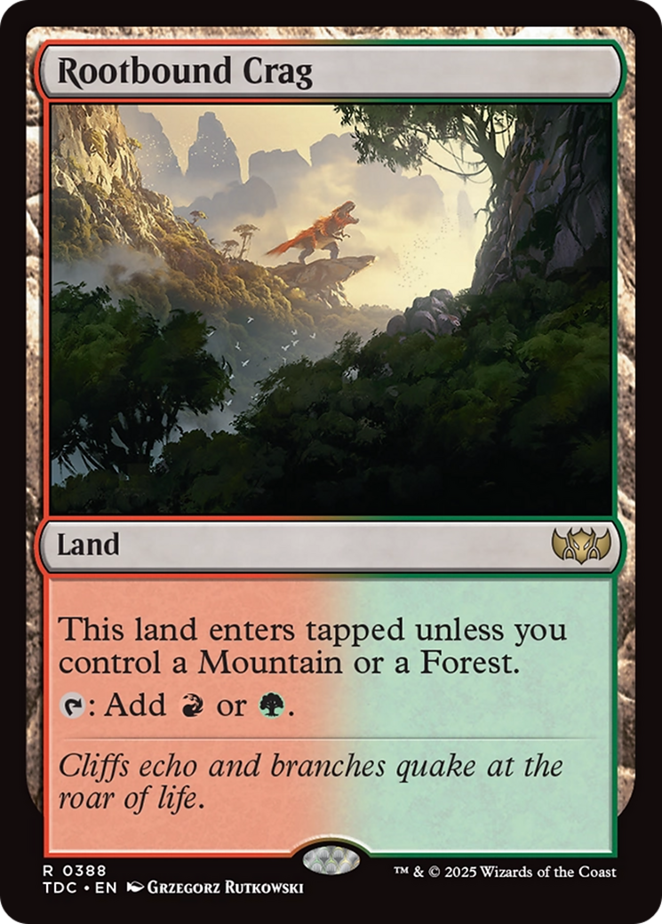 Rootbound Crag [Tarkir: Dragonstorm Commander] | Tabernacle Games
