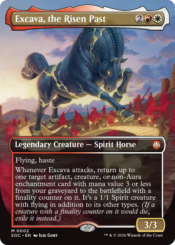 Excava, the Risen Past (Borderless) [Secrets of Strixhaven Commander] | Tabernacle Games