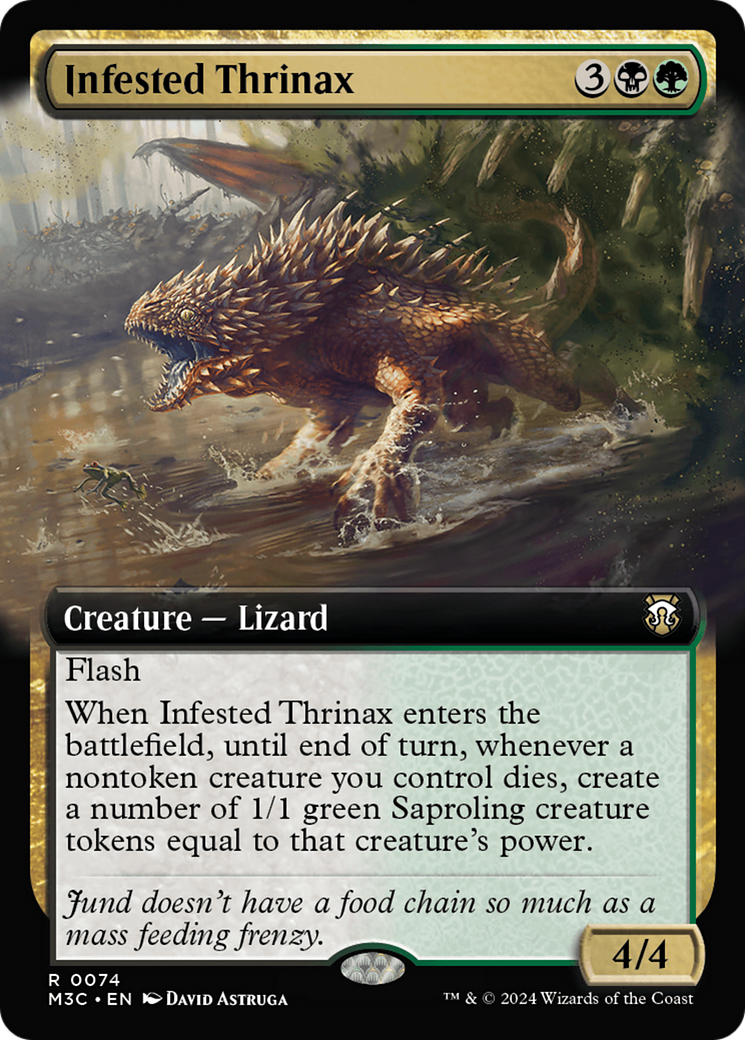 Infested Thrinax (Extended Art) [Modern Horizons 3 Commander] | Tabernacle Games