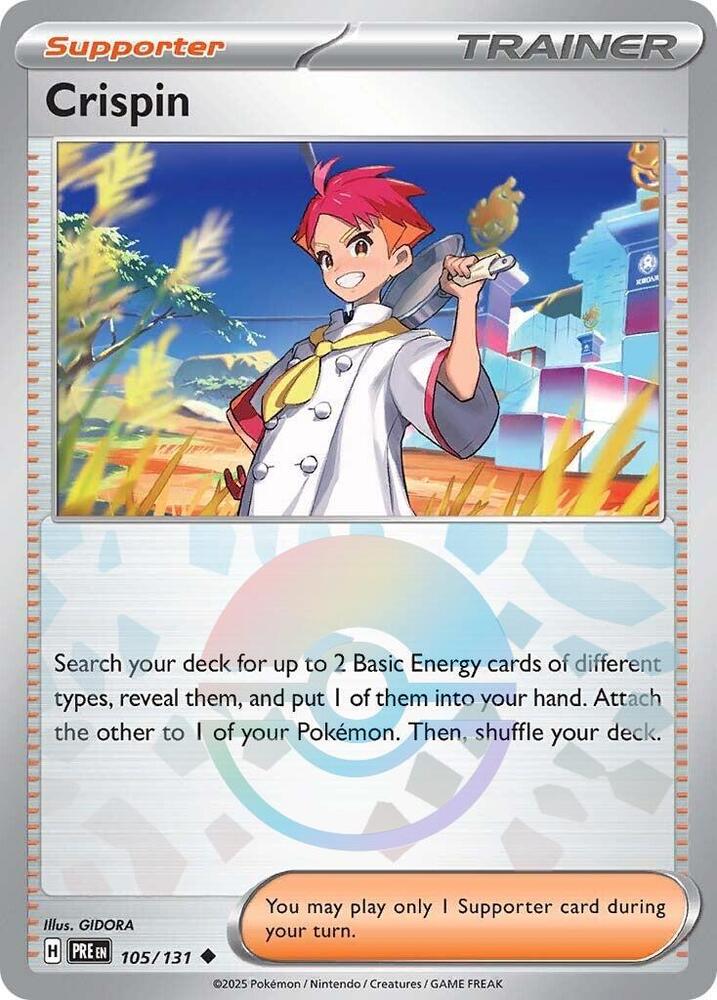 Crispin (105/131) (Poke Ball Pattern) [Scarlet & Violet: Prismatic Evolutions] | Tabernacle Games