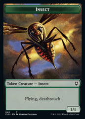 Wolf // Insect Double-Sided Token [Commander Legends: Battle for Baldur's Gate Tokens] | Tabernacle Games