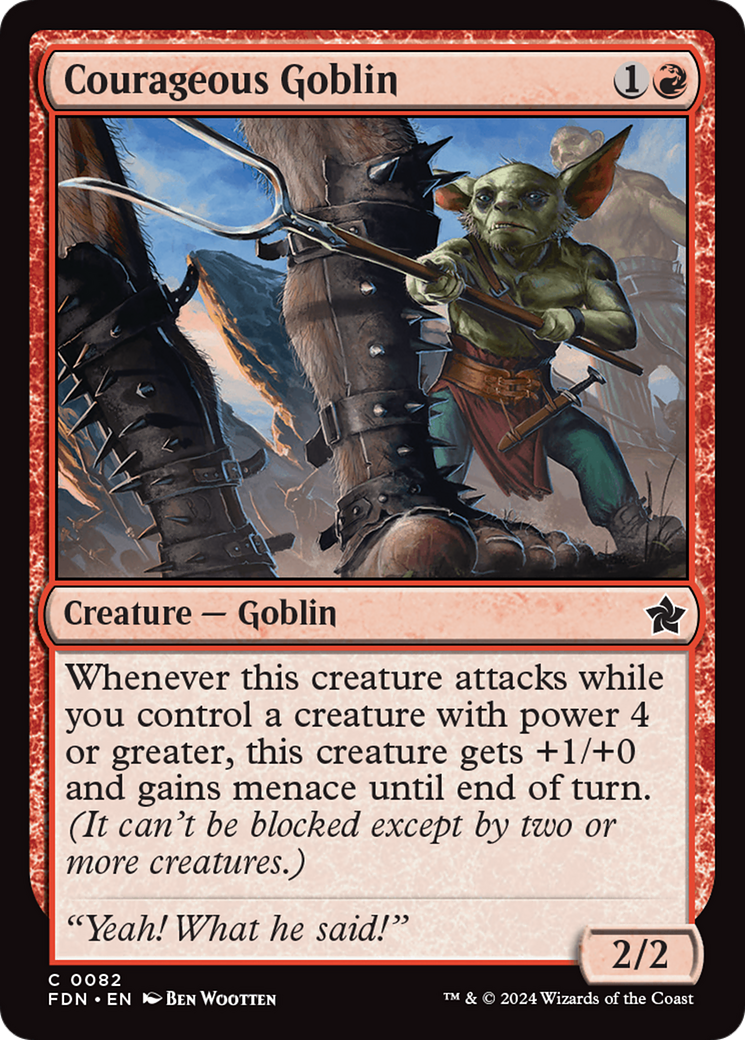 Courageous Goblin [Foundations] | Tabernacle Games