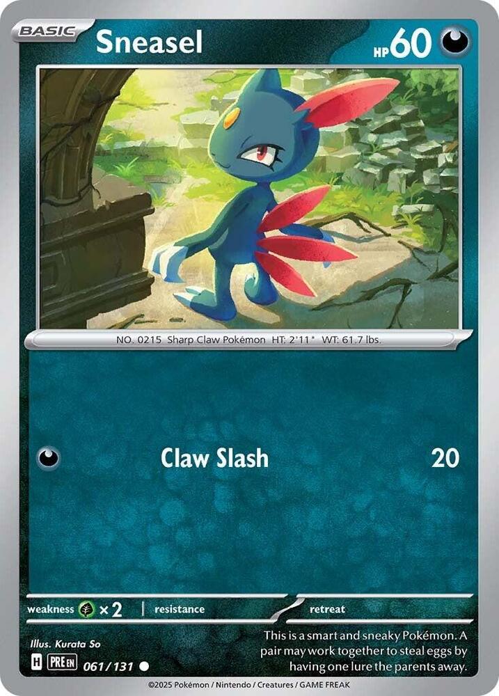 Sneasel (061/131) [Scarlet & Violet: Prismatic Evolutions] | Tabernacle Games