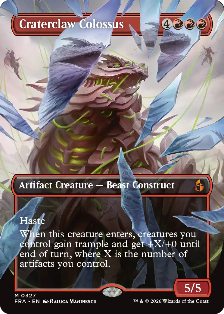 Craterclaw Colossus (Borderless) (0327) [Reality Fracture] | Tabernacle Games