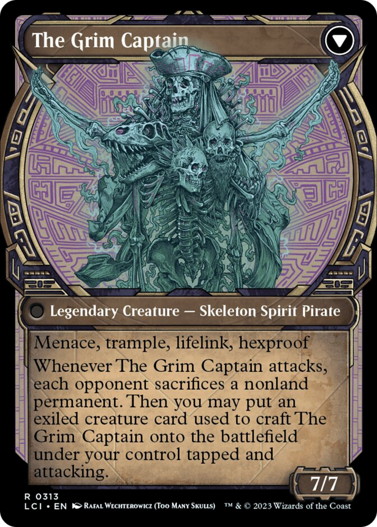 Throne of the Grim Captain // The Grim Captain (Showcase) [The Lost Caverns of Ixalan] | Tabernacle Games