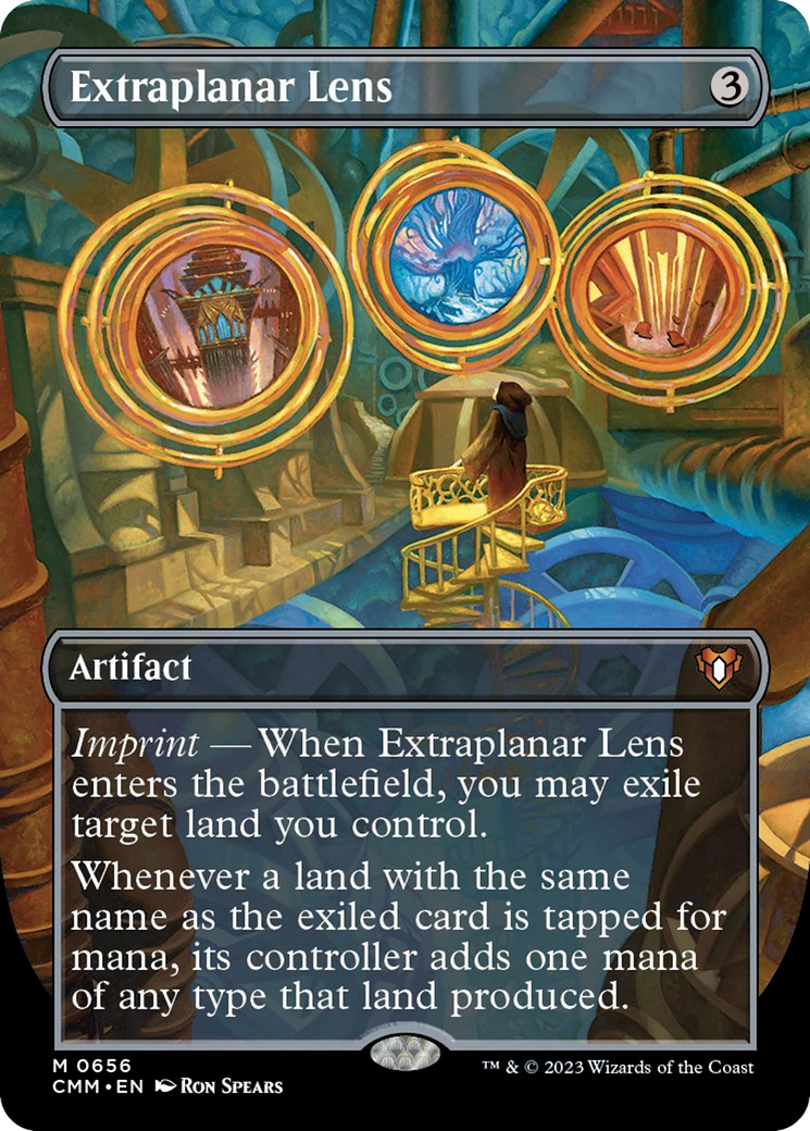 Extraplanar Lens (Borderless Alternate Art) [Commander Masters] | Tabernacle Games