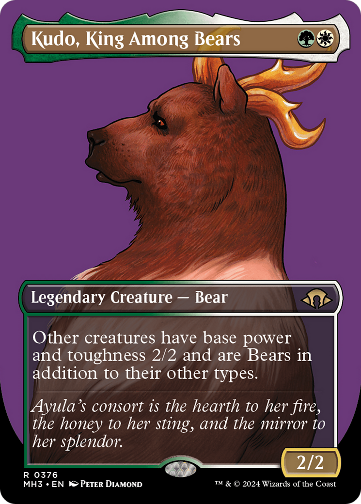 Kudo, King Among Bears (Borderless) [Modern Horizons 3] | Tabernacle Games