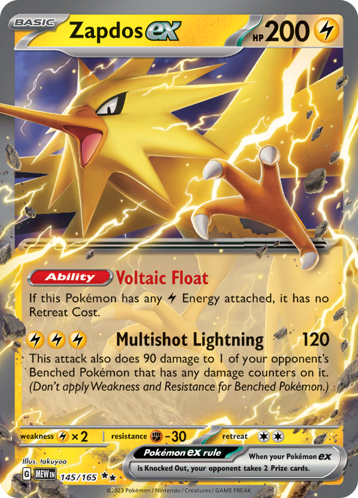 Zapdos ex (145/165) [Scarlet & Violet 151] | Tabernacle Games