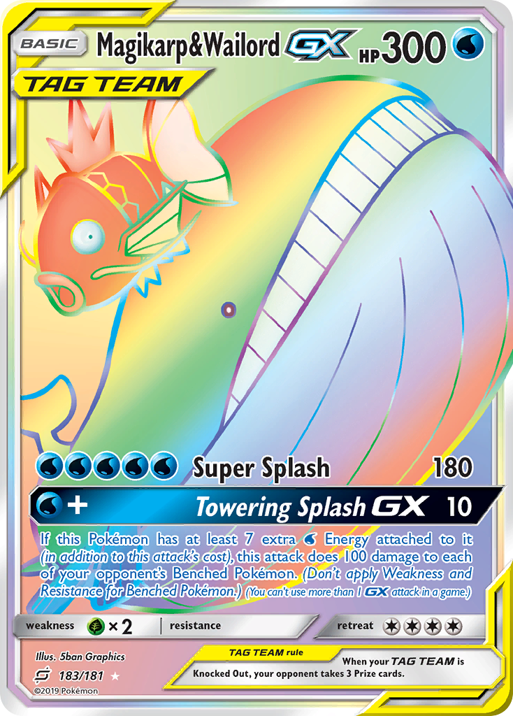 Magikarp & Wailord GX (183/181) [Sun & Moon: Team Up] | Tabernacle Games