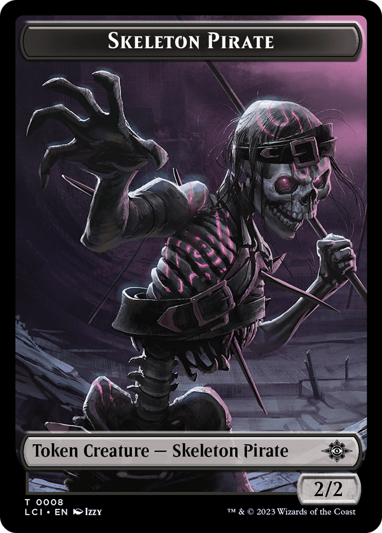 Skeleton Pirate Token [The Lost Caverns of Ixalan Tokens] | Tabernacle Games