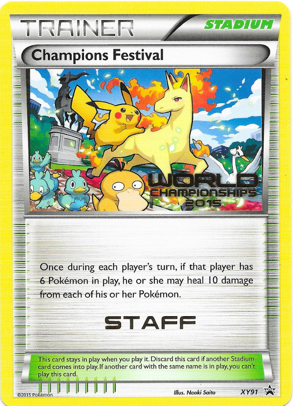 Champions Festival (XY91) (2015 Quarter Finalist) [XY: Black Star Promos] | Tabernacle Games