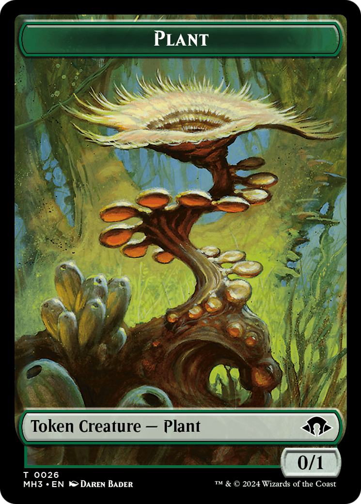 Plant // Energy Reserve Double-Sided Token [Modern Horizons 3 Tokens] | Tabernacle Games