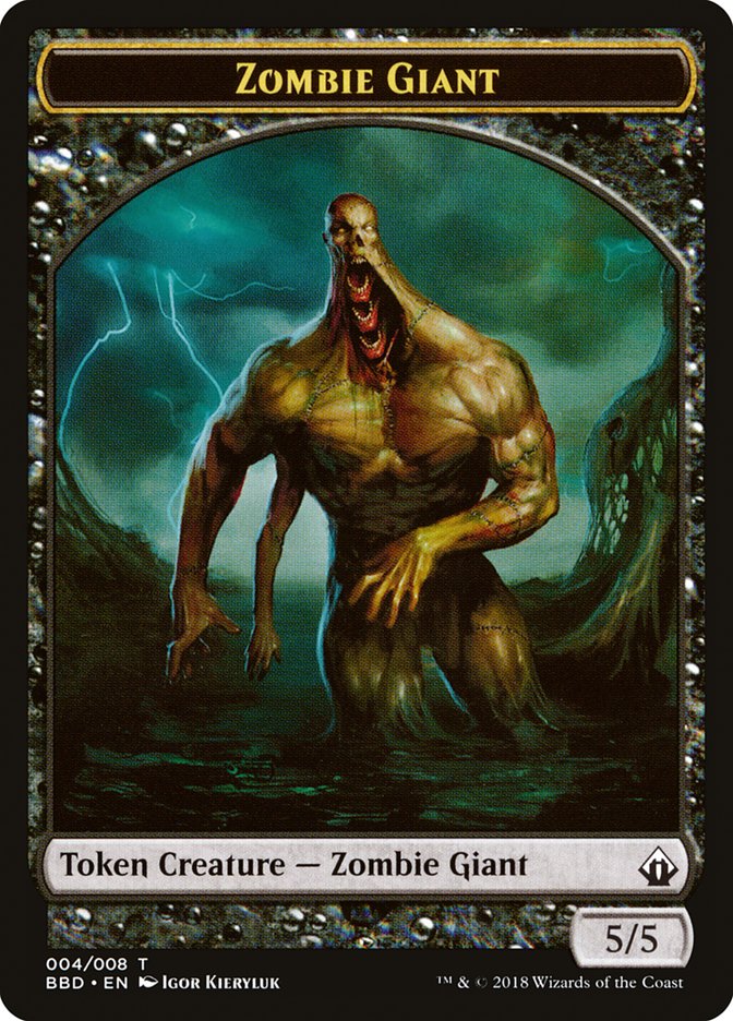 Zombie Giant Token [Battlebond Tokens] | Tabernacle Games