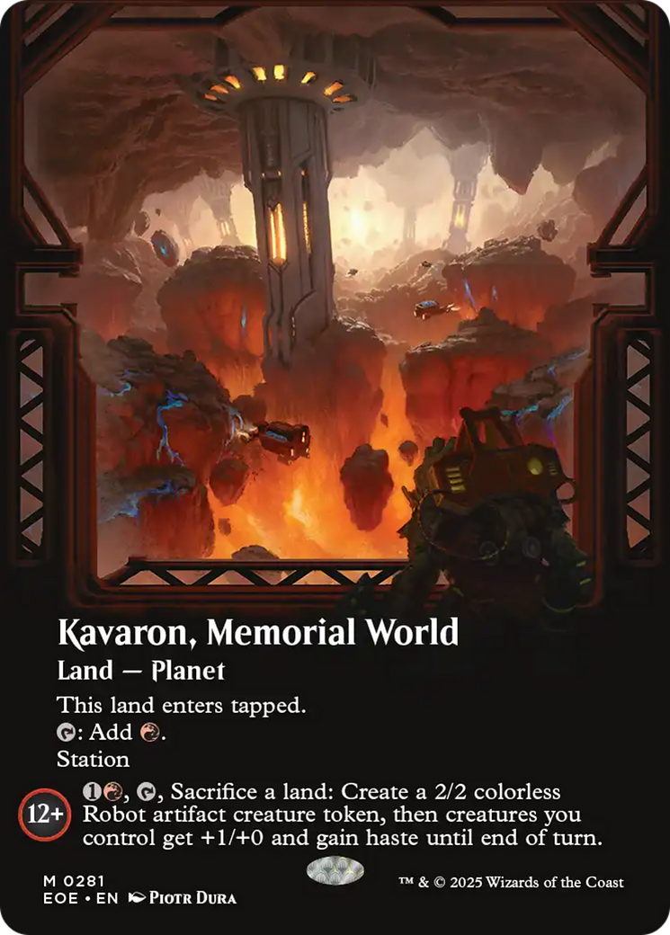 Kavaron, Memorial world (Borderless) [Edge of Eternities] | Tabernacle Games