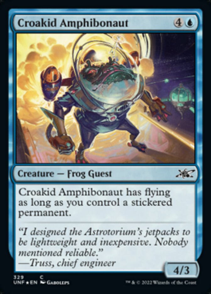 Croakid Amphibonaut (Galaxy Foil) [Unfinity] | Tabernacle Games