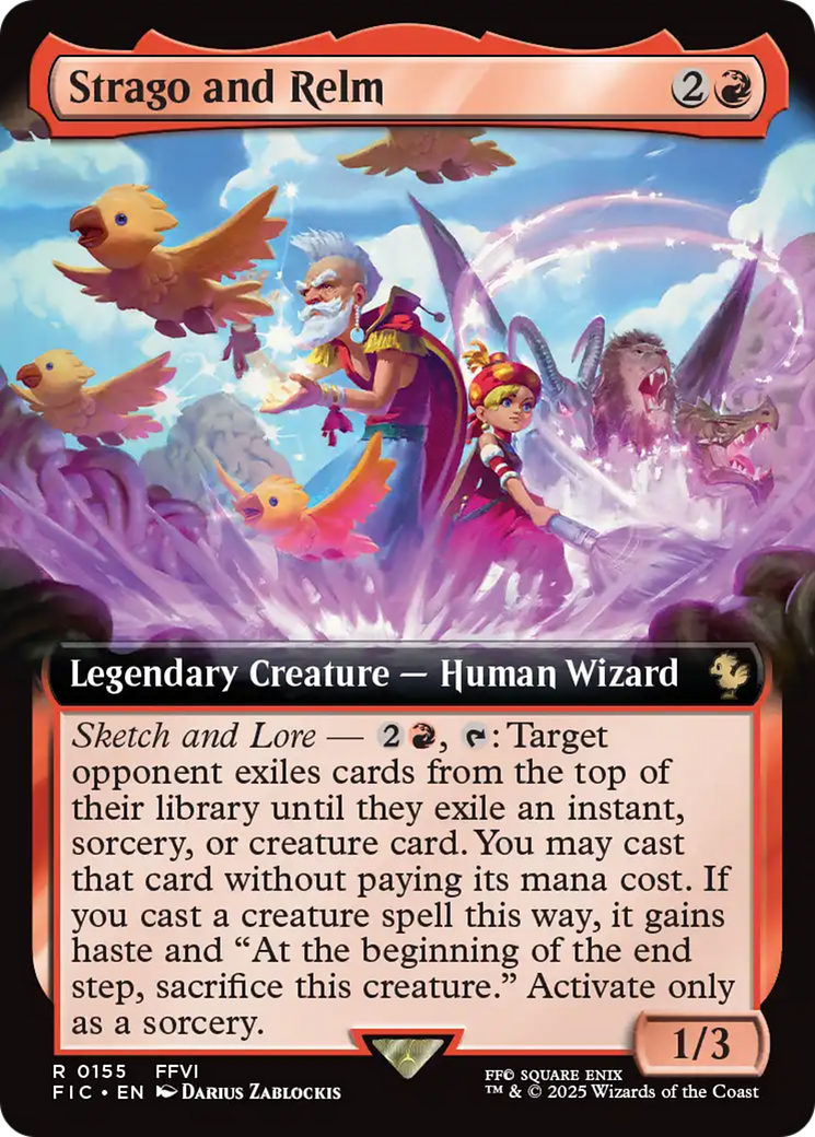 Strago and Relm (Extended Art) [FINAL FANTASY Commander] | Tabernacle Games