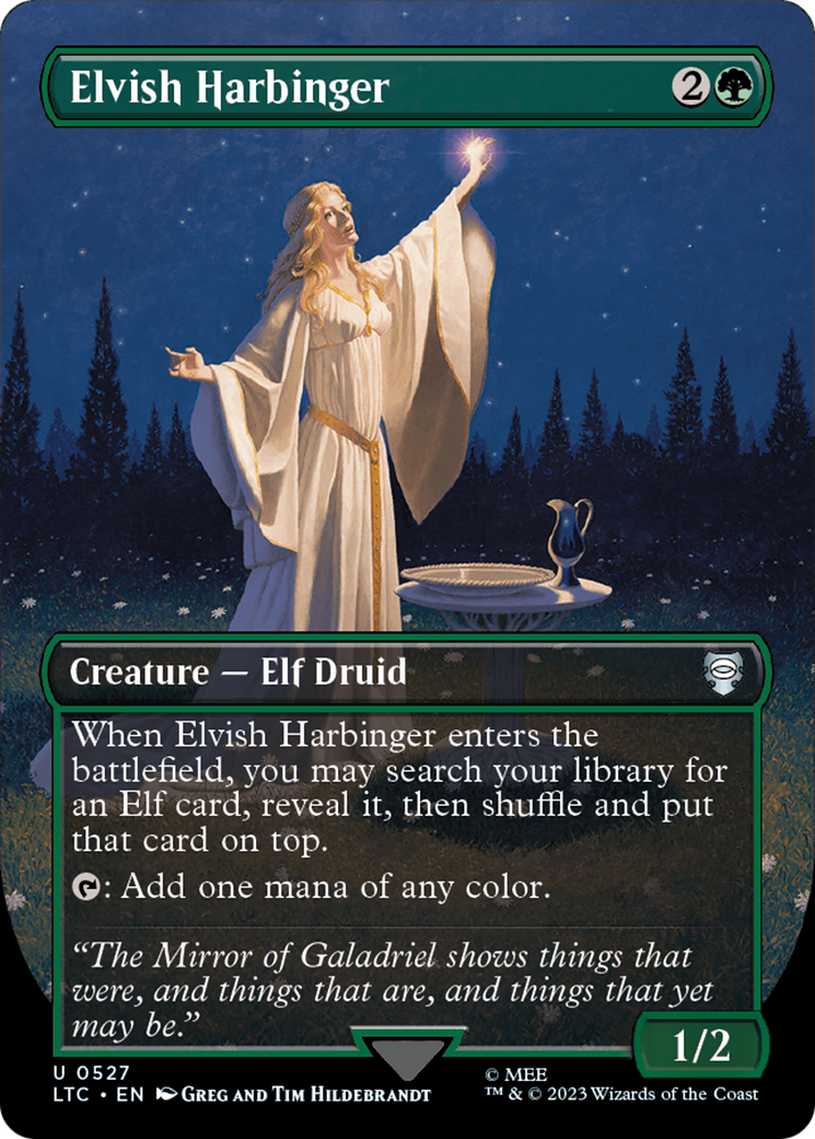 Elvish Harbinger (Borderless) [The Lord of the Rings: Tales of Middle-Earth Commander] | Tabernacle Games