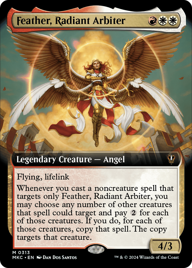 Feather, Radiant Arbiter (Extended Art) [Murders at Karlov Manor Commander] | Tabernacle Games