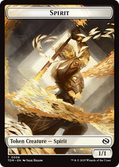 Spirit (0006) // Spirit (0007) Double-Sided Token [Tarkir: Dragonstorm Tokens] | Tabernacle Games