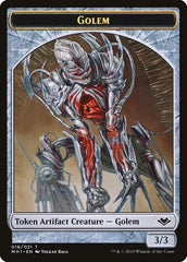 Elemental (008) // Golem (018) Double-Sided Token [Modern Horizons Tokens] | Tabernacle Games