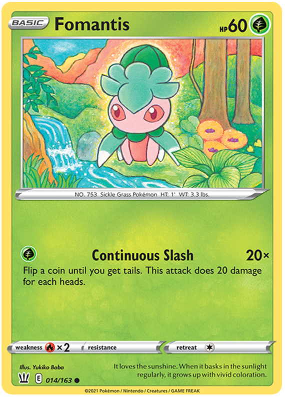 Fomantis (014/163) [Sword & Shield: Battle Styles] | Tabernacle Games