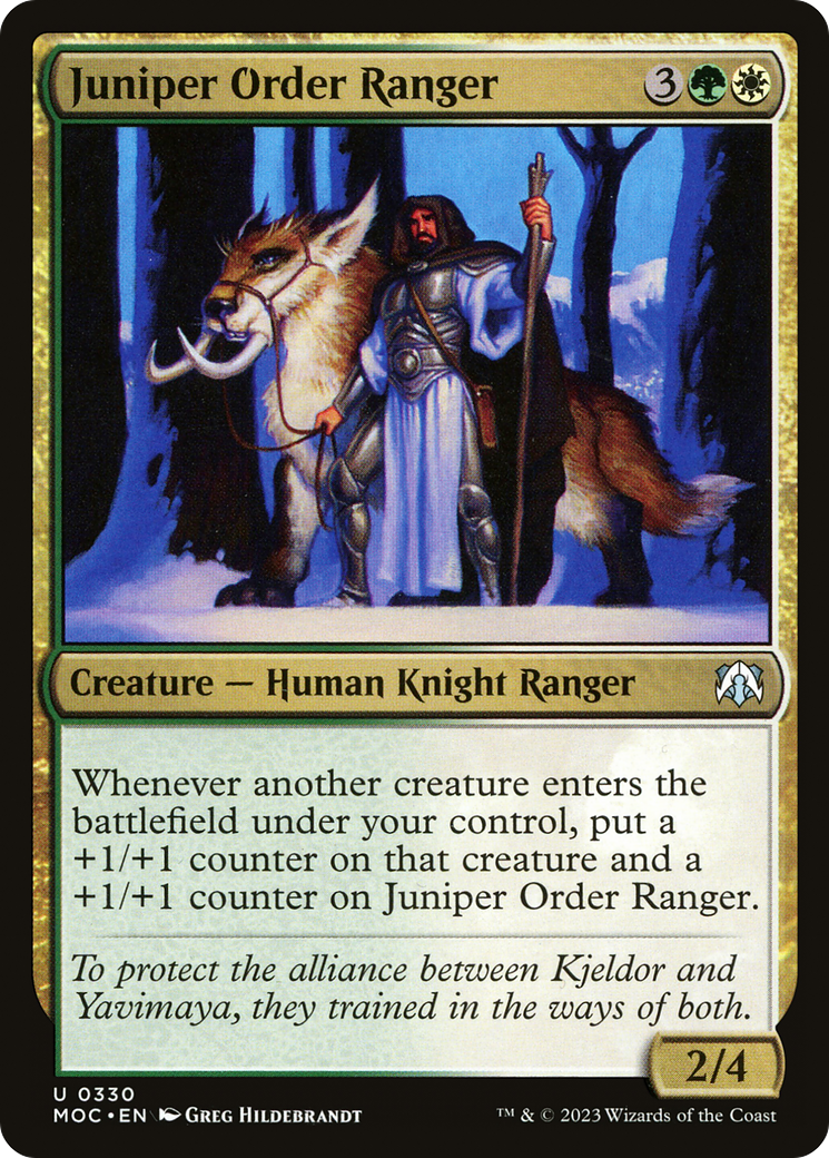 Juniper Order Ranger [March of the Machine Commander] | Tabernacle Games