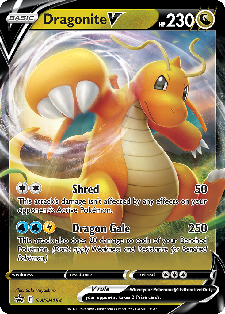 Dragonite V (SWSH154) (Jumbo Card) [Sword & Shield: Black Star Promos] | Tabernacle Games