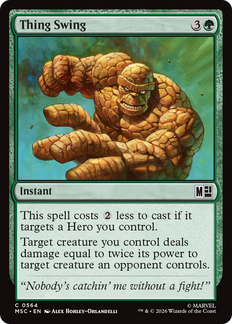 Thing Swing [Marvel Super Heroes Commander] | Tabernacle Games
