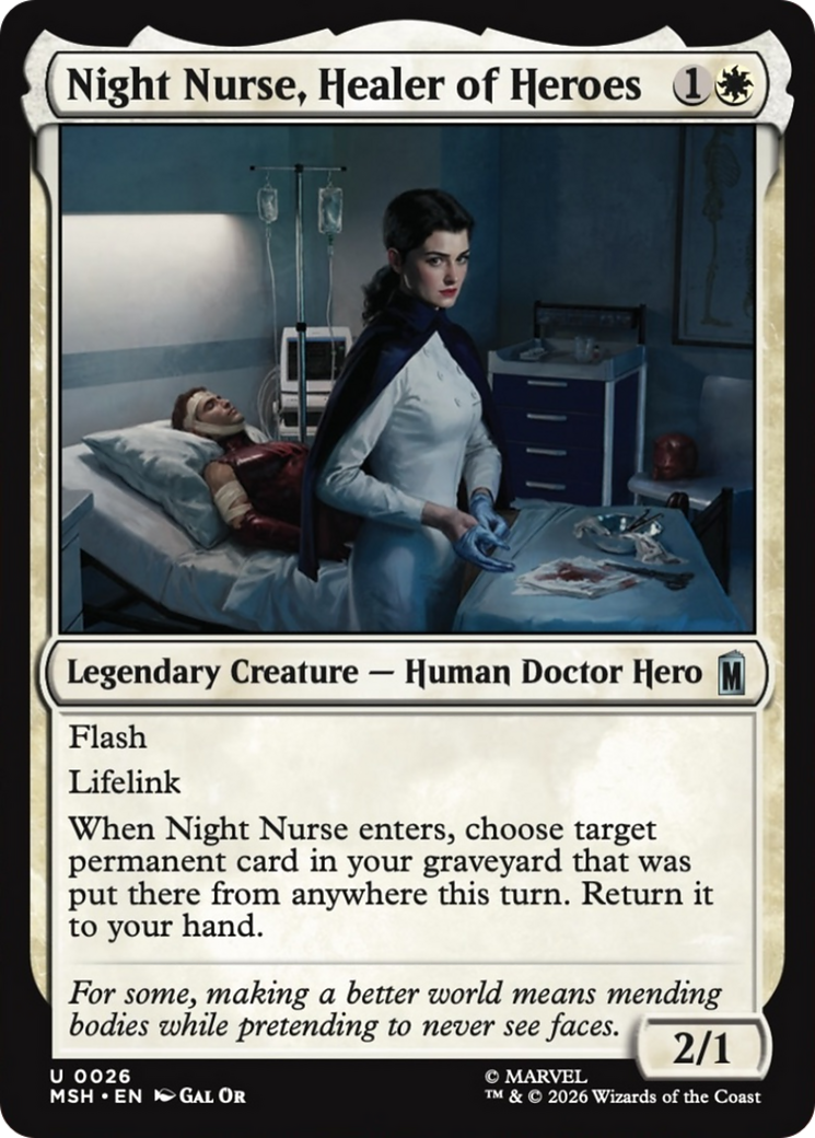 Night Nurse, Healer of Heroes [Marvel Super Heroes] | Tabernacle Games