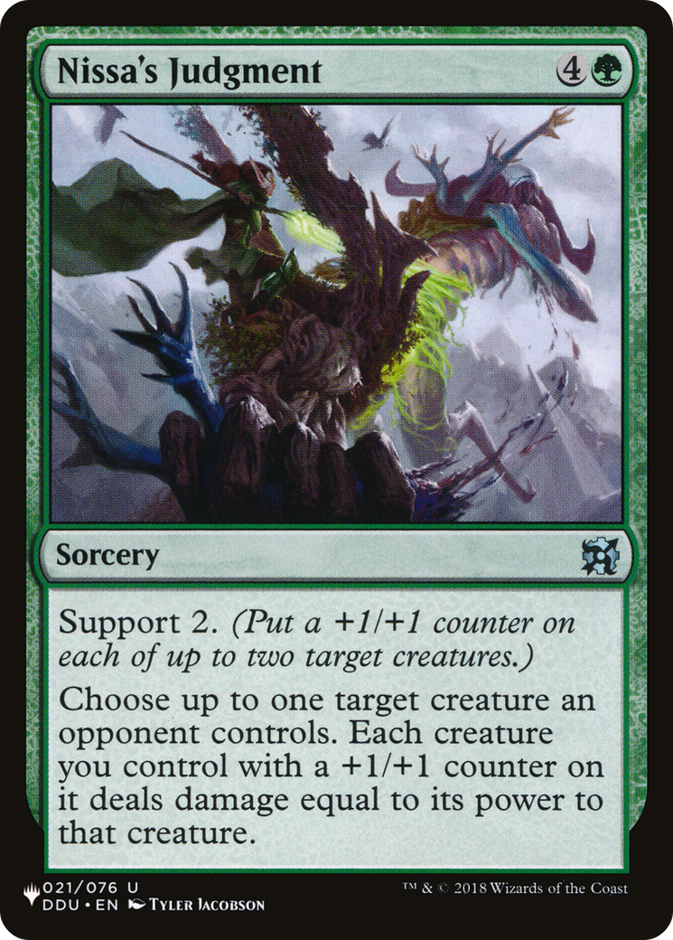 Nissa's Judgment [The List] | Tabernacle Games