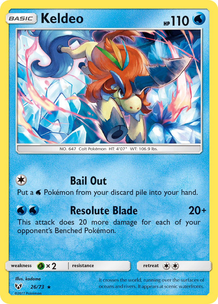Keldeo (26/73) [Sun & Moon: Shining Legends] | Tabernacle Games
