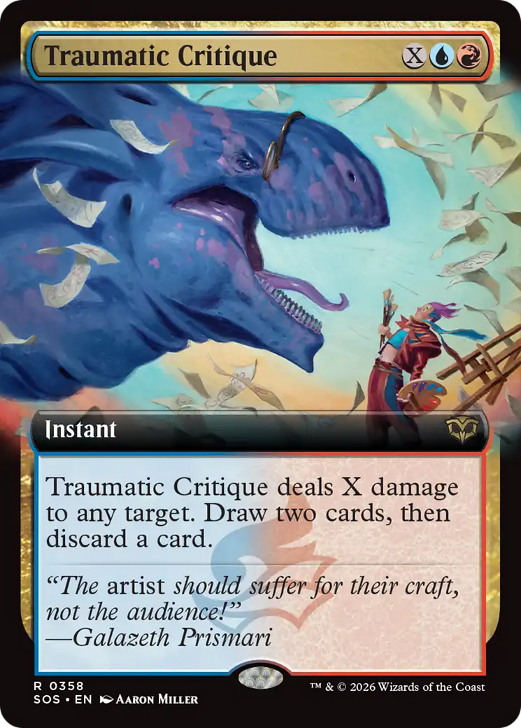 Traumatic Critique (Extended Art) [Secrets of Strixhaven] | Tabernacle Games