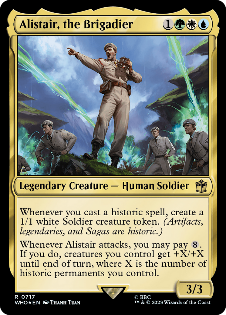 Alistair, the Brigadier (Surge Foil) [Doctor Who] | Tabernacle Games